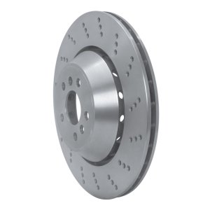 BMW X3 Brake Rotor (1) - Right Rear - R1 Concepts - Drilled - `20-`25
